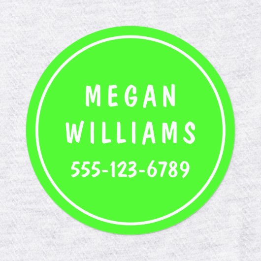 Minimale kundenspezifische moderne Personalisierte Etiketten (Design 1)