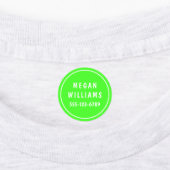 Minimale kundenspezifische moderne Personalisierte Etiketten (Befestigt)