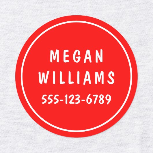 Minimale kundenspezifische moderne Personalisierte Etiketten (Design 2)