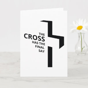 Minimale Kunst Christlich Art Cross Gospel Redewen Karte