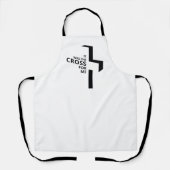 Minimale Kunst Christlich Art Cross Gospel Redewen Schürze (Vorderseite)