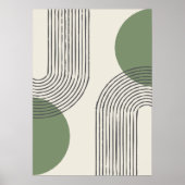 Minimale Kunst des Mittelaljahrhunderts Poster (Vorne)