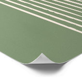 Minimale Kunst des Mittelaljahrhunderts Poster (Ecke)