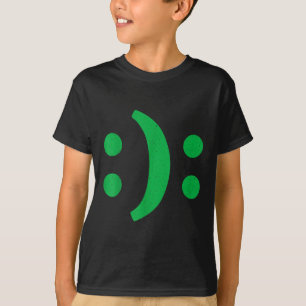 Minimale Kunst glücklicher trauriger Aussichten fü T-Shirt