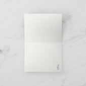 Minimale Küsten-Wasserfarbe  Dankeskarte (Innenseite)