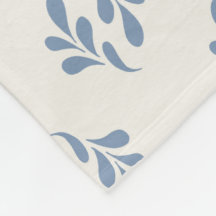 Minimale Küstenblaue Botanische Zweigmuster