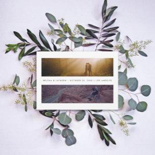 Minimale Landschaftsfotos Save The Date