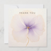 Minimale Lavendel-Aquarell-Blume