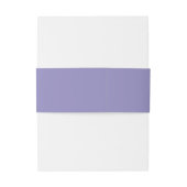 Minimale Lavendel-Silber-Hochzeit von Monogramm Einladungsbanderole (Rückseitenbeispiel)