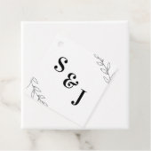 Minimale Leaf-Gastgeschenk Hochzeit Geschenkanhänger (Beispiel)