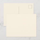 Minimale leere Farbe Postkarte (Vorne/Hinten)