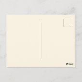 Minimale leere Farbe Postkarte (Rückseite)