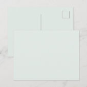 Minimale leere Farbe  Postkarte (Vorne/Hinten)