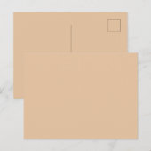 Minimale leere Farbe Postkarte (Vorne/Hinten)
