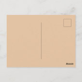 Minimale leere Farbe Postkarte (Rückseite)