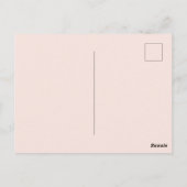 Minimale leere Farbe  Postkarte (Rückseite)