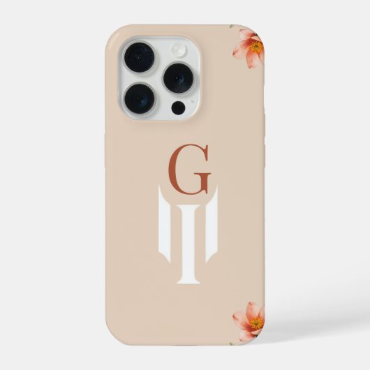 Minimale Letter G Monogramm-Handyhülle iPhone Hülle (Rückseite)