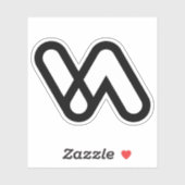Minimale Letter VA Classic  Aufkleber (Blatt)