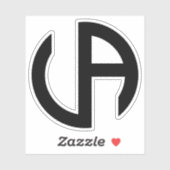 Minimale Letter VA Classic Aufkleber (Blatt)