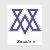 Minimale Letter VA Classic Aufkleber (Blatt)