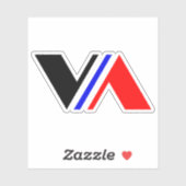 Minimale Letter VA Classic Aufkleber (Blatt)