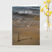 Minimale Liebe für Sand Heart Karte (Gelbe Blume)