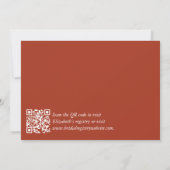 Minimale Liebe ist das Brechen von Kaffee Brautpar Einladung (Rückseite)