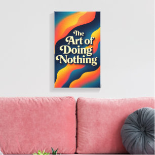 Minimale Lifestyle-Leinwand - Entspannte Wohngesta Leinwanddruck