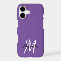 Minimale lila Monogrammierung