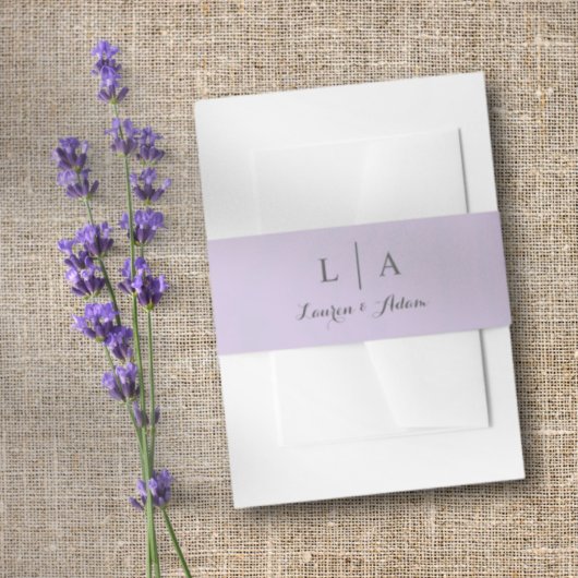 Minimale Lila Paare Einladungsbanderole