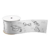 Minimale Line-Art-Abschluss-Verpackungspapier Satinband (Spule)