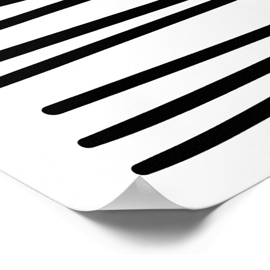 Minimale Linie Zeichnend einfaches, einzigartiges Poster (Ecke)