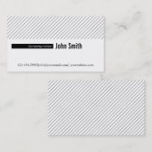 Minimale Linien Drehbuchautor-Visitenkarte Visitenkarte (Vorne/Hinten)