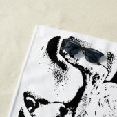 Minimale Linien, Snowbird Napper Strandtuch (Beispiel)