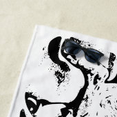 Minimale Linien, Snowbird Napper Strandtuch (Beispiel)