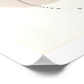 Minimale Linien- und Form-Abstrakte Moderne Neutra Poster (Ecke)