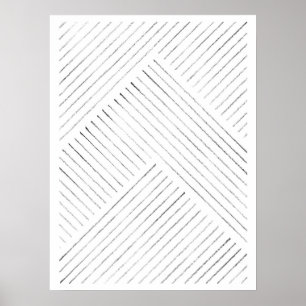 Minimale Linienart Poster