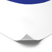 Minimale Linienkunst Hände Abstrakte Moderne Blaue Poster (Ecke)