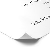 Minimale Lockerung der emotionalen Orientierung Poster (Ecke)