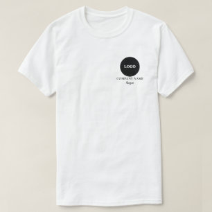 Minimale Logo Firmenname Slogan Business T-Shirt