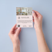 Minimale Logo-Foto-Soft-Pink-Geschäfts-Flyer Flyer (Gruppe)