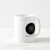 Minimale Logo-Geschäfts-Branding-Design-Tasse Kaffeetasse (VorderseiteRechts)