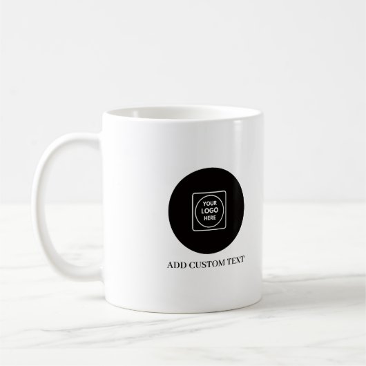 Minimale Logo-Geschäfts-Branding-Design-Tasse Kaffeetasse (Links)