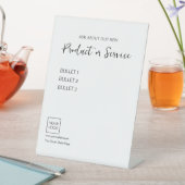 Minimale Logo-Geschäftsunterschrift Sockelschild (In Situ)