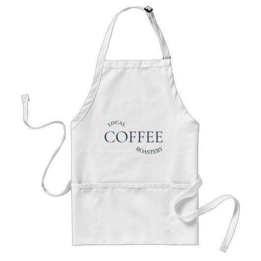 Minimale lokale Kaffeerösterei-Logo Schürze (Vorne)
