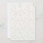 Minimale Lunaria Gold-Tinte Botanische Hochzeits E Einladung (Rückseite)