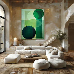 Minimale Luxus-Art-Deco-Geometrische Abstraktion G Poster