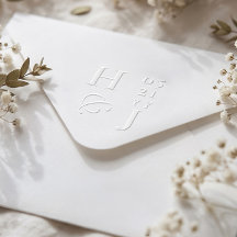 Minimale Luxus-Hochzeitsmonogramm-Initialen
