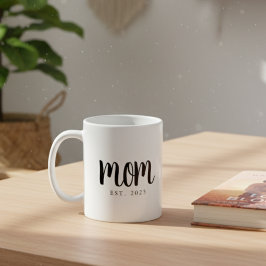 Minimale Mama etablierte Junge Mutter Kaffeetasse