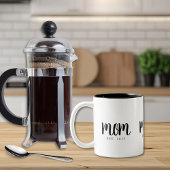 Minimale Mama etablierte Junge Mutter Zweifarbige Tasse
